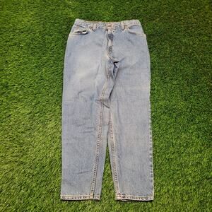 VTG 90s Levi's 950 Mom Jeans 31x28 High Rise 12" Tapered Petite 12 Light Wash